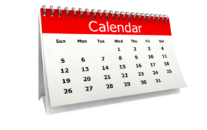 Generic Clip Art Of Calendar With Red Heading